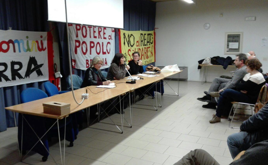 Brescia report dell'assemblea potere al popolo