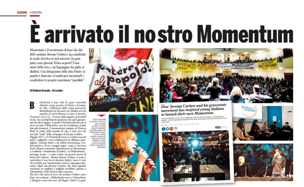 É arrivato il nostro momentum - Potere al popolo