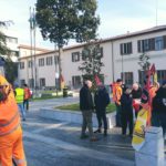 Milano: Presidio dei lavoratori dei servizi di Igiene Ambientale