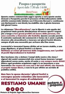 [Agro Nocerino-Sarnese] BUONA PASQUA! Vivi La festa, non acquistarla!