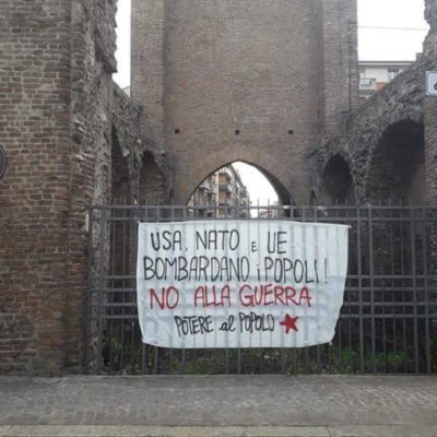 Bologna no alla guerra potere al popolo