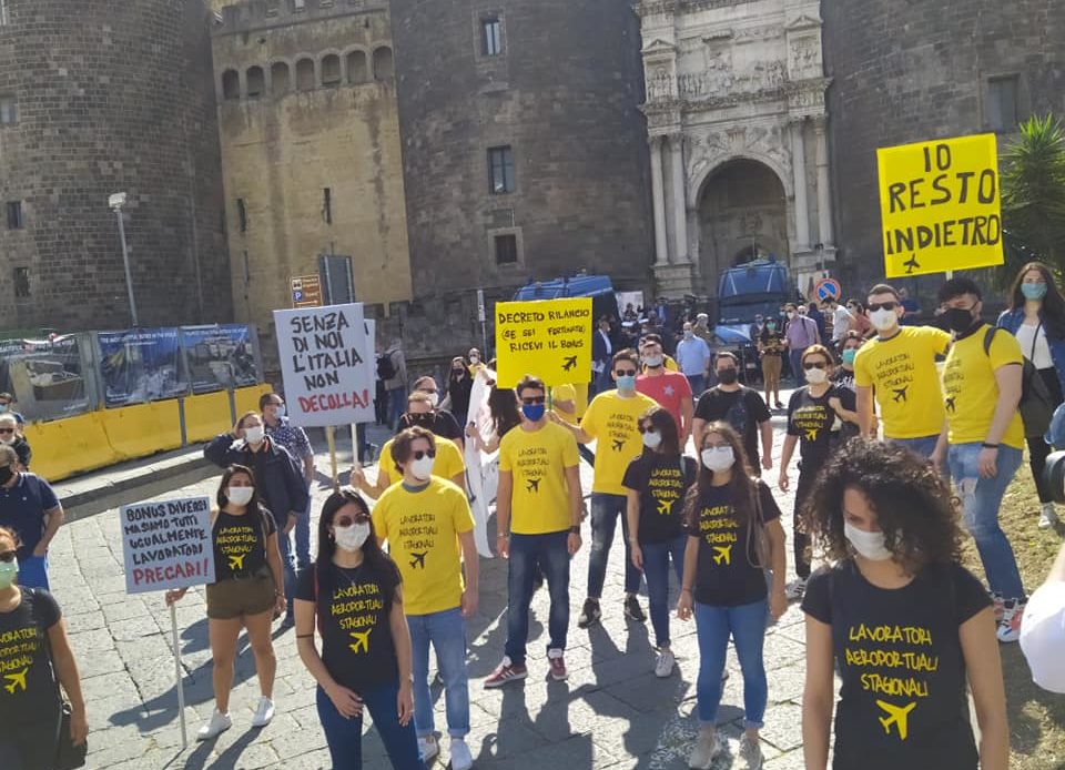 insegnamento lotta lavoratori aeroporto