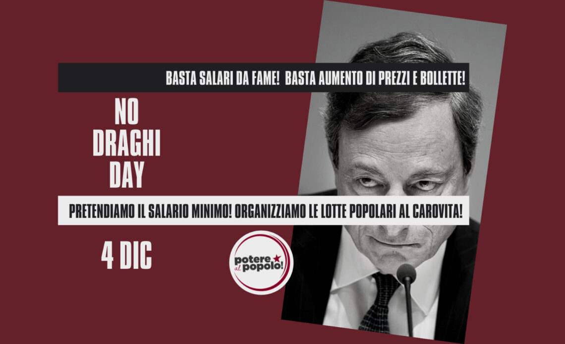 4 dicembre: no draghi day