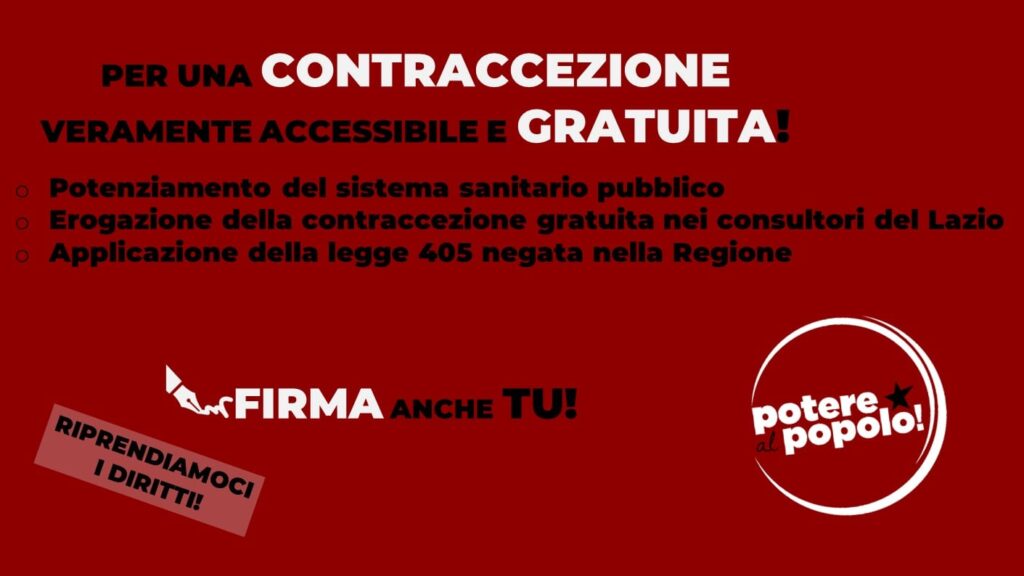 per una contraccezione accessibile e gratuita