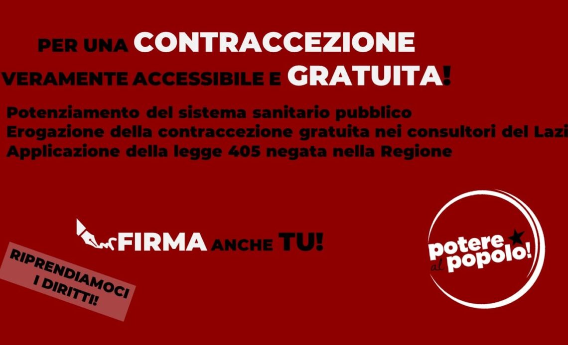 per una contraccezione accessibile e gratuita