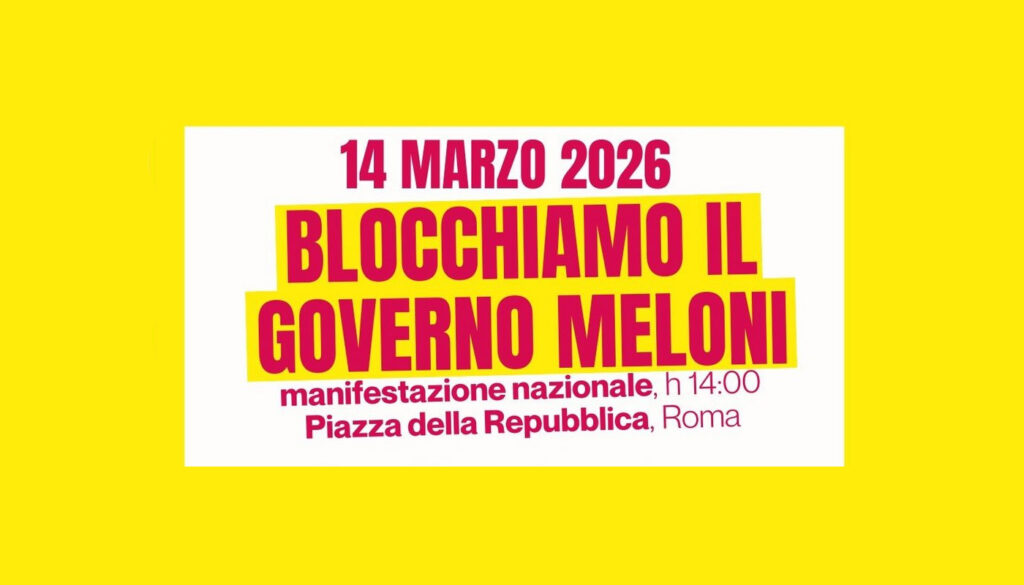 Per un NO sociale al referendum contro il governo. Il 14 marzo manifestazione nazionale a Roma