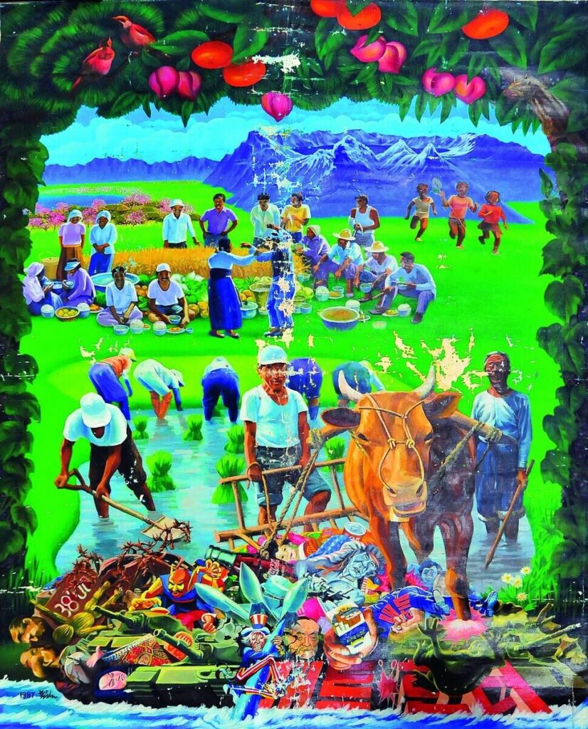 Shin Hak-Chul (Korea), Planting Rice, 1987.