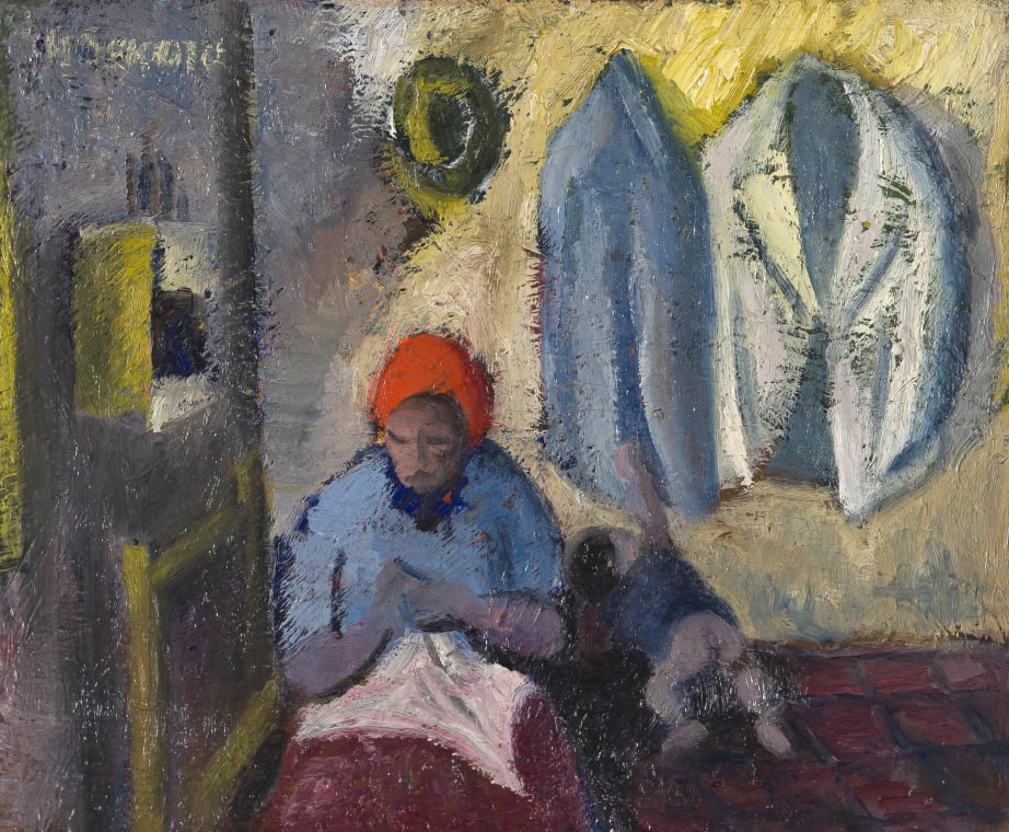 Gerard Sekoto (South Africa), Mother and Baby, 1943–1945.
