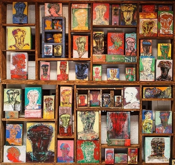 Eltayeb Dawelbait (Sudan), The Spirit of Faces, 2011.