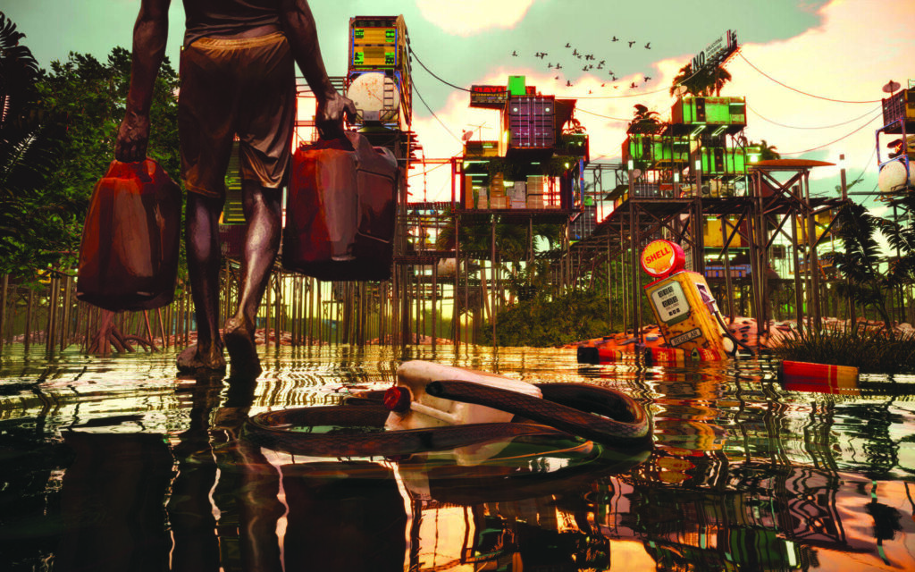 Olalekan Jeyifous (Nigeria), Devotees of the Petrotopia 01, 2021.