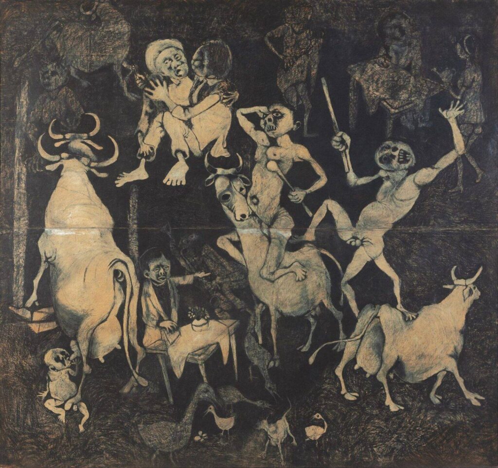 Dumile Feni (South Africa), African Guernica, 1967.